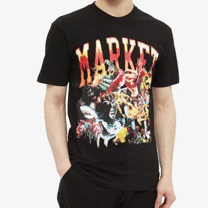 MARKET ARC ANIMAL MEN’S MOSH PIT TEE LARGE BLACK